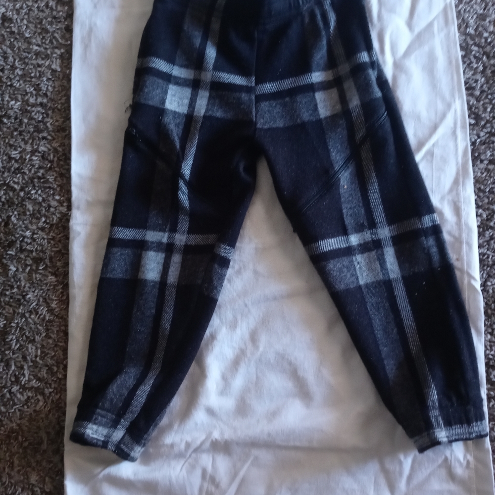 Wool plaid pants